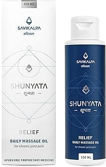 Shunyata Relief Oil with Vijaya Extracts to Help Ease Arthritis, Rheumatic Disorders, Joint Pain and Back Pain - 100ml | Massage Oil for Chronic Joint Pains | Helps Improve Joint Health