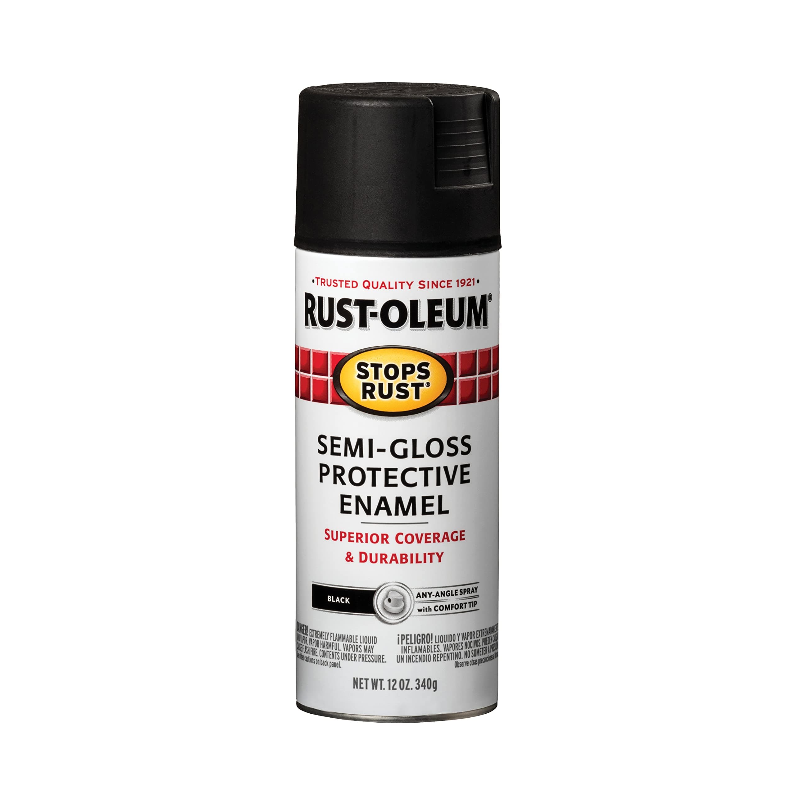 Rust-Oleum 7798830 Stops Rust Spray Paint, 12-Ounce, Semi Gl