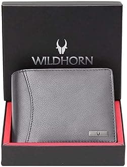 WildHorn unisex-adult Leather Wallet for Men Bi-Fold Wallet
