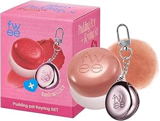 fwee Blurry Pudding Pot + Keychain SET | Airbrushed Blush & Lip, Buildable Pigment, Long-lasting, Lightweight, Easy to Blend, Natural Soft Matte Finish Makeup – Be (Brownish Nude) | 0.17 oz