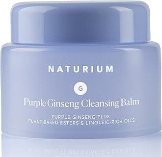 Purple Ginseng Cleansing Balm (3.0 FL OZ / 88 ML) - With Purple Ginseng, Plant-based Esters and Linoleic-rich Oils, Melts into Skin - Dermatologically Tested