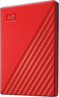 2TB My Passport Portable HDD USB 3.0, with software for device management, backup and password protection, Works with PC, Xbox and Playstation, Red