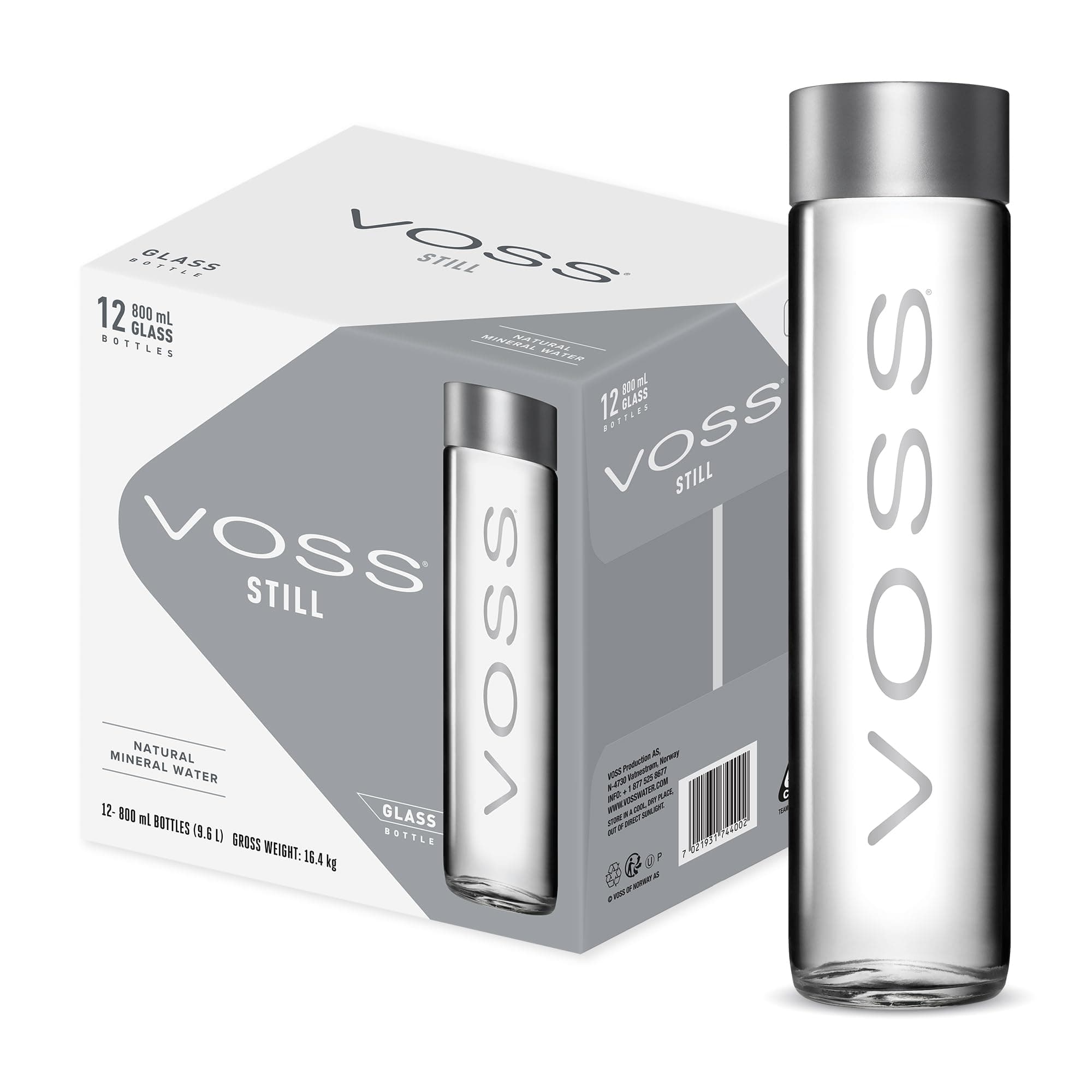 Voss Artesian Still Water, 12 x 800 ml