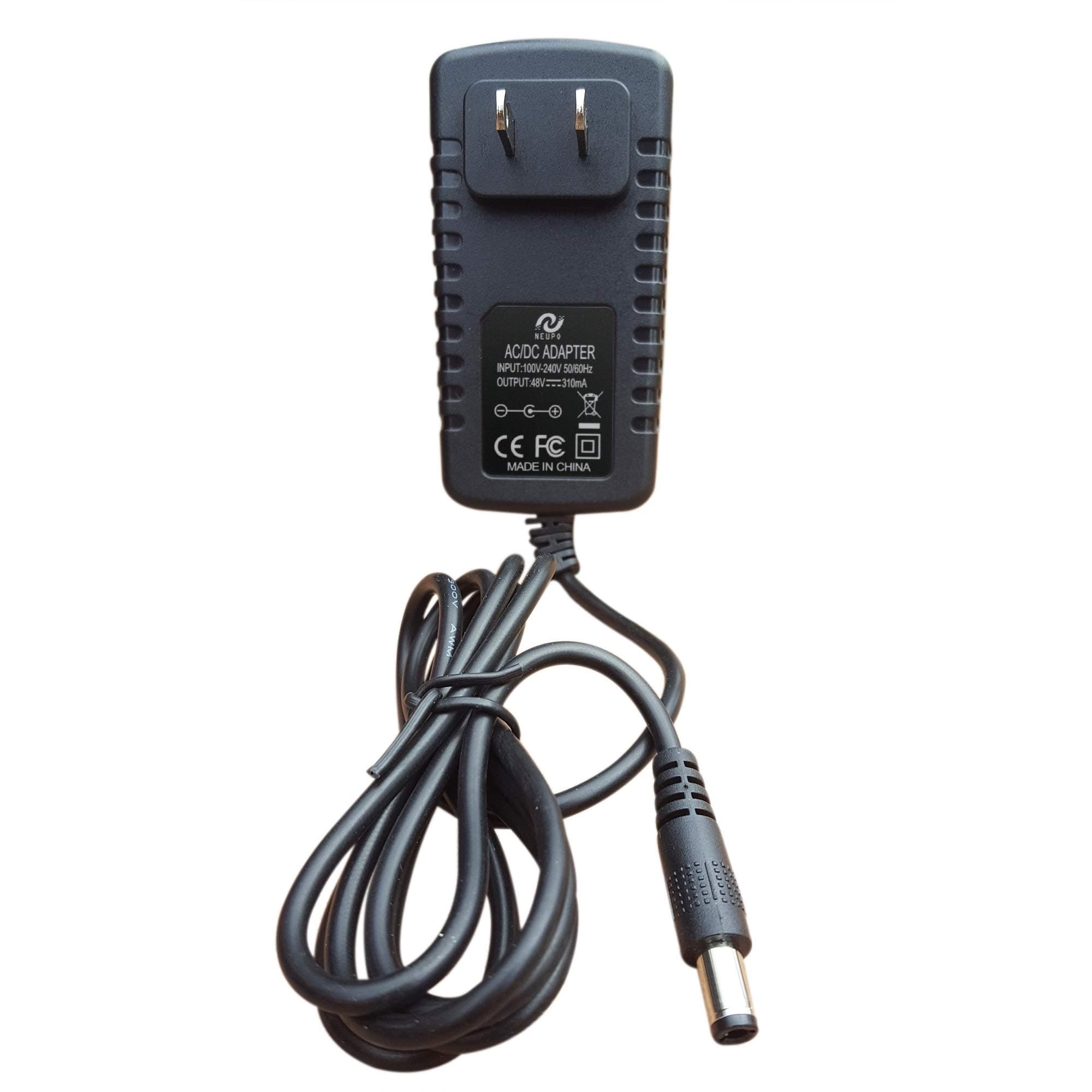 48 Volt Power Supply | Power Adapter Compatible with VOIP Polycom IP Phones VVX 300, 301, 310, 311, 400, 401, 410, 411, 500, 501, 511, 600, 601, 611, 1500 2200-46170-001, Sound Point IP 560, 670