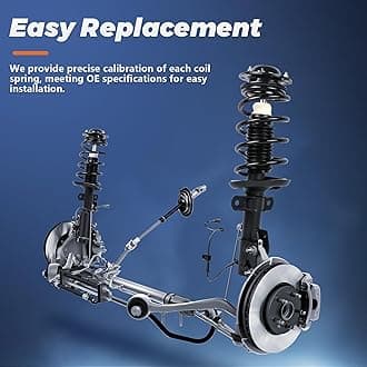 KUIPERAUTO 271951 271952 Front Struts Complete Assembly Compatible for 1998-2002 Chevy Prizm / 1993-2002 Toyota Corolla / 1993-1997 Geo Prizm 2PCS (Left and Right) Shocks Absorbers