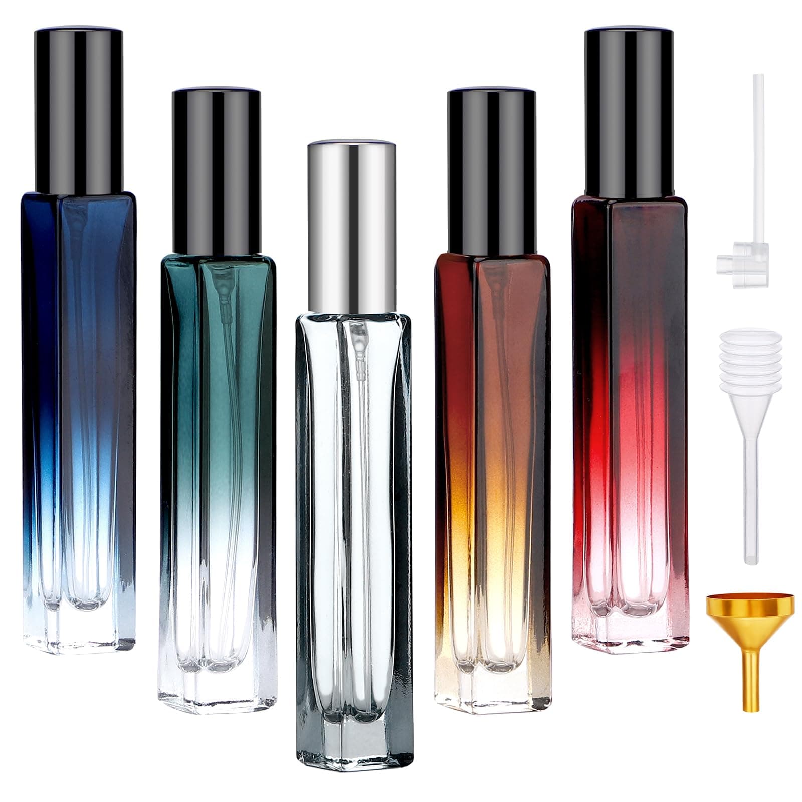 Empty Glass Perfume Bottle Set