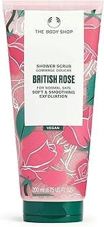 The Body Shop British Rose Shower Scrub - Soft & Smooth Exfoliation For Normal Skin - Vegan - 6.75 Fl Oz