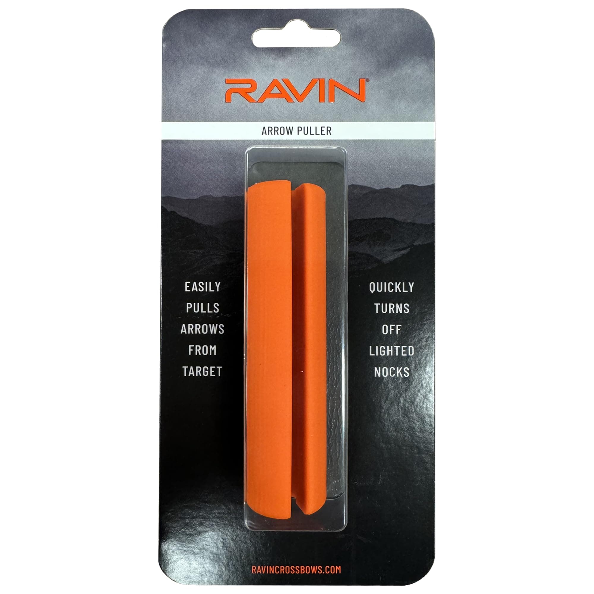 Ravin R141 Lighted Nock Extinguisher & Arrow Puller - Comfortable Grip Design for Target Arrows and Lighted Nocks - Compact Orange Storage Tool