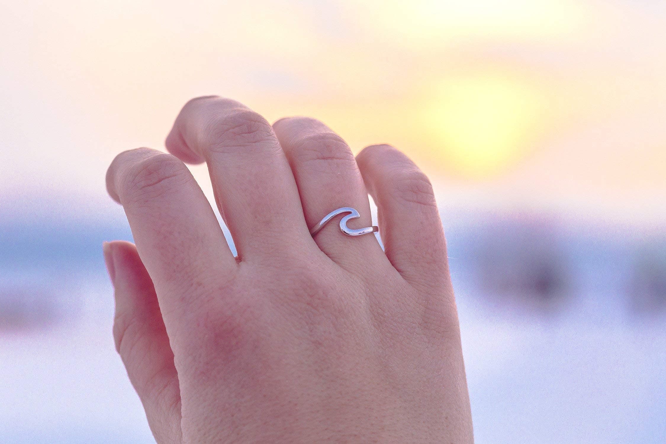 girlfriend ring.gift for her.gold wave ring.wave bracelet.wave ring rose gold.mountain ring.ocean ring.wave ring.thumb ring