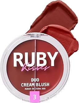 Duo Cream Blush, Smooth, Natural-Looking, Long-Lasting Face Makeup Blush for Cheeks, Lips, and Eyes, Buildable and Blendable, Infused with Green Tea, Aloe Vera Extract, and Hyaluronic Acid