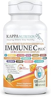(120 Capsules), Quercetin 1,000mg, Vitamin C 1,000mg, Zinc 50mg, Vitamin D3 5,000iu, Selenium, Copper, Acerola, Ginger, Rutin, Bitter Orange, Rose Hips, Echinacea, Immune C Plus, 14 in 1 Immune C Plus