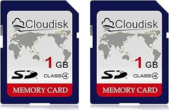 Pack of 2 SD Card 1GB Class 4 Flash Memory Card 1G SLC Stanard Secure Digital Cards (1GB)