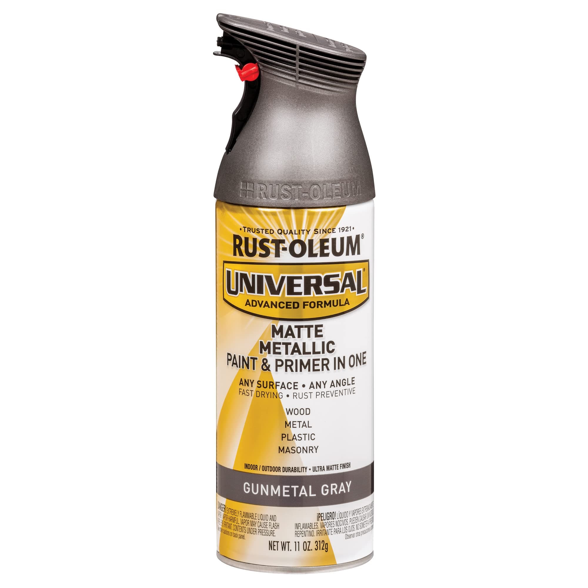 353091 Universal All Surface Metallic Spray Paint, 11 oz, Matte Gunmetal Gray