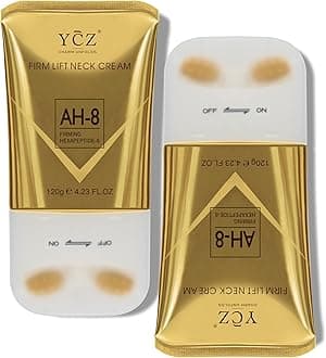 Ycz Ah8 Firming Neck Cream, Reduces Neck Lines, Moisturizes, Tightens Skin, Improves Elasticity, Anti-Aging, Suitable for Both Men and Women(Pack of 2)