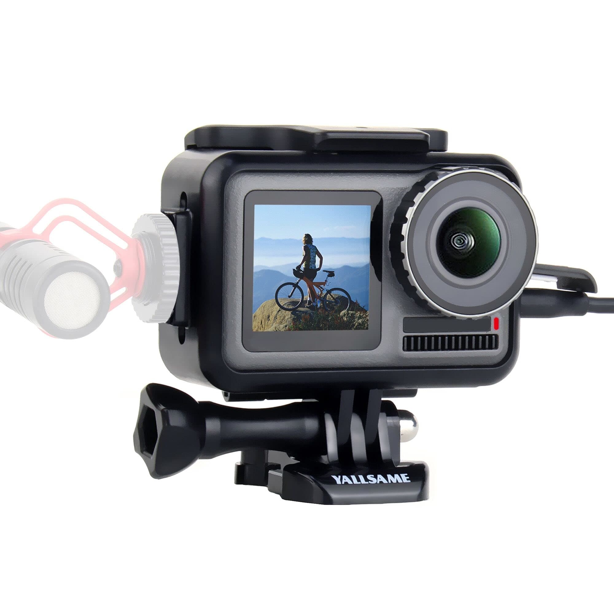 Frame Case for DJI Osmo Action 1 Skeleton Housing Protective Shell Cage with Cold Shoe Mount Photography Vlog Accessories Kit for DJI Action 1