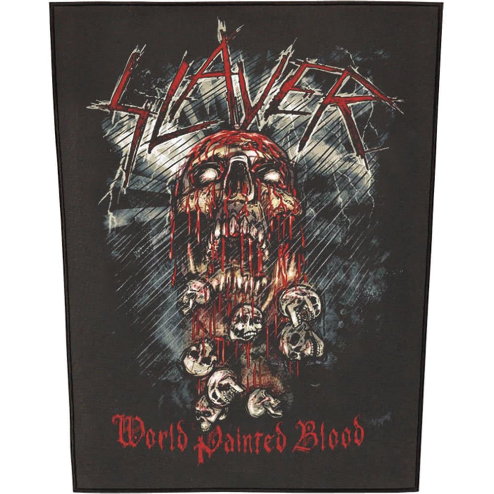 Slayer Back Patch: World Painted Blood