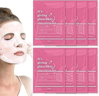 8pcs Glass Skin Mask, Anti Wrinkle Deep Collagen Mask, Skincare, Mothers Day ...