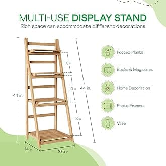 Idzo WVY6 Ladder Shelf, Natural