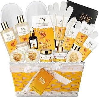 Christmas Gifts for Women & Men - 18-Piece Luxury Bath and Body Gift Basket Set for Women Gifts Spa Gift Set for Mom Gifts | Bath Sets for Mothers Day, Birthday Gifts for Mom, All Occasion Present