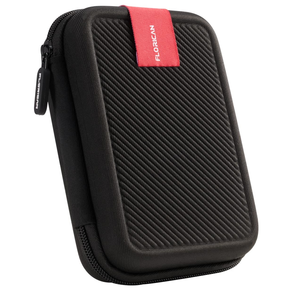 Premium Double Padded Shockproof External Hard Drive Case for All 2.5-inch Hard Disks Portable Storage Organizer Bag for HDDs Earphone USB Cables Mobile Charger