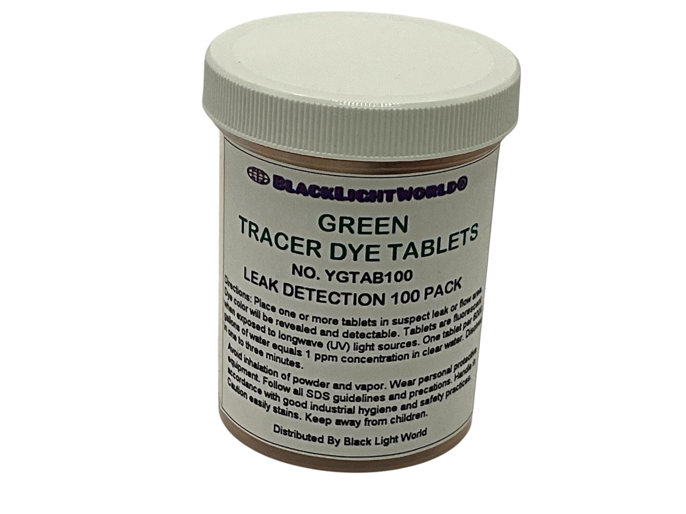 Tracer Dye Green Tablets 100 Pack
