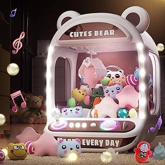 Skirfy Claw Machines for Kids,Unicorns Toys for Girls Age 6+,Mini Vending Machine with PlushToys,Candy Dispenser Machine,Claw Game,Holiday Gifts