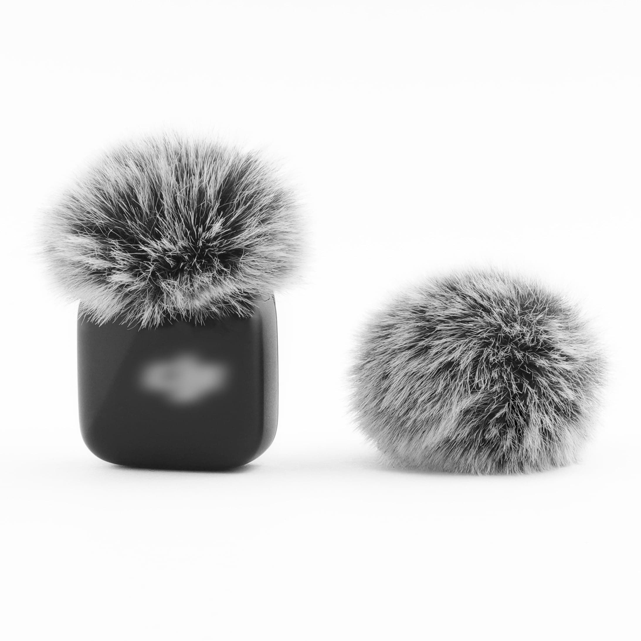 LEFXMOPHY Windscreen for DJI MIC MINI (2024) Wireless Microphone Furry Wind Muff Deadcat Cover (Not for Dji Mic 1 and 2), 2-Pack Grey