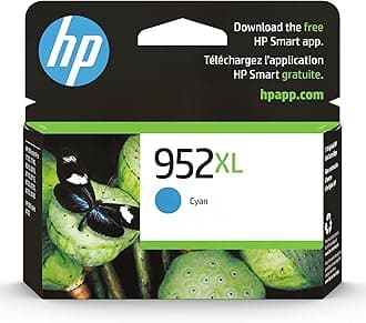 952XL Cyan High-Yield Ink Cartridge | Works OfficeJet 8702, OfficeJet Pro 7720, 7740, 8210, 8710, 8720, 8730, 8740 Series | Eligible for Instant Ink | L0S61AN