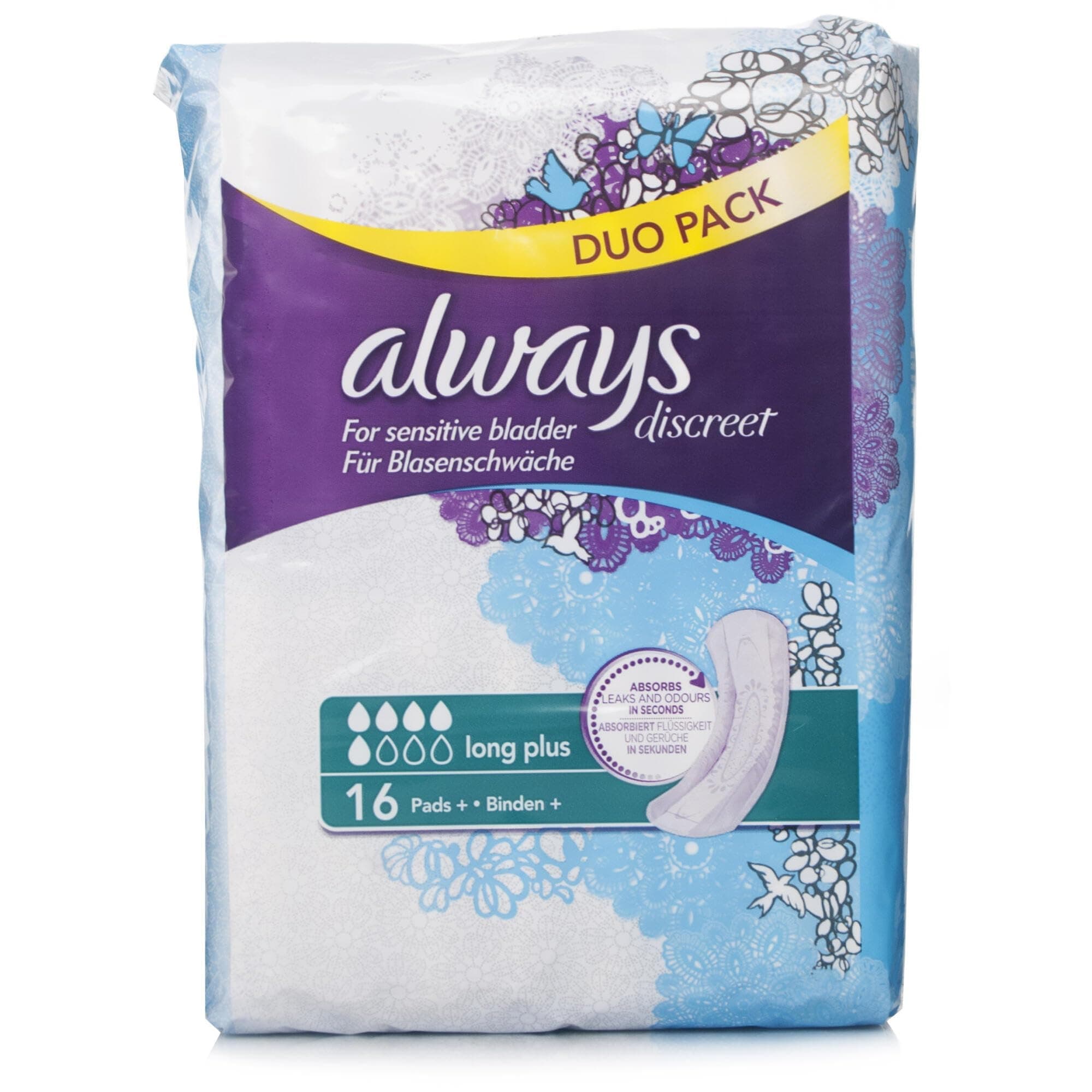 Always Discreet Long Sanitary Pads for Sensitive Bladder - by Always