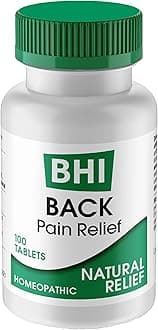 BHI Back Pain Relief Natural, Safe Homeopathic Relief - 100 Tablets