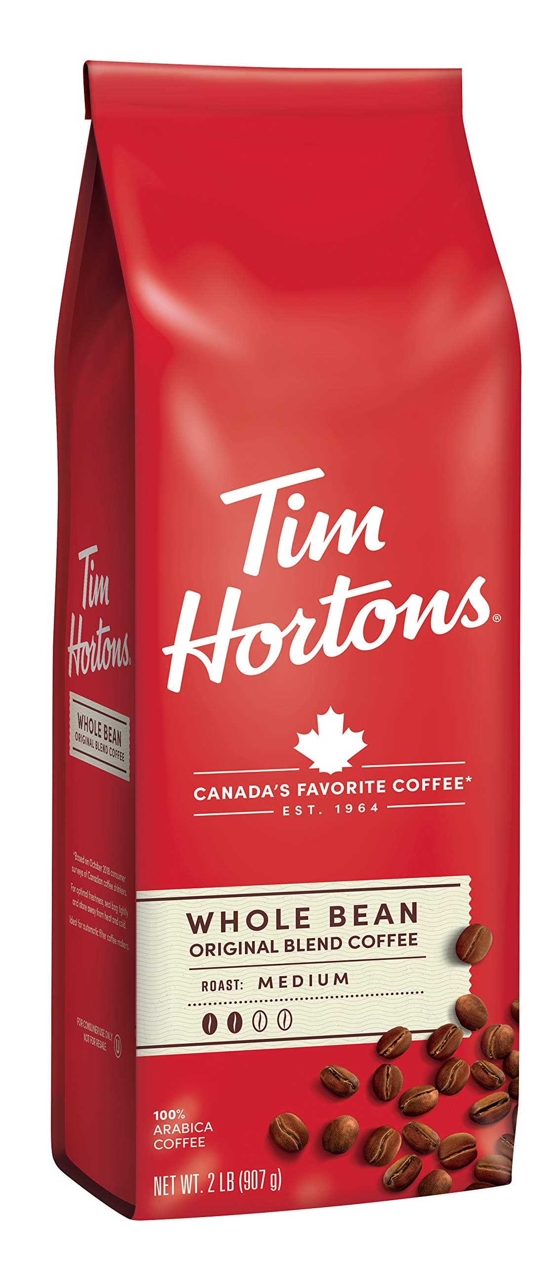 Tim Hortons Whole Bean Original, Medium Roast Coffee