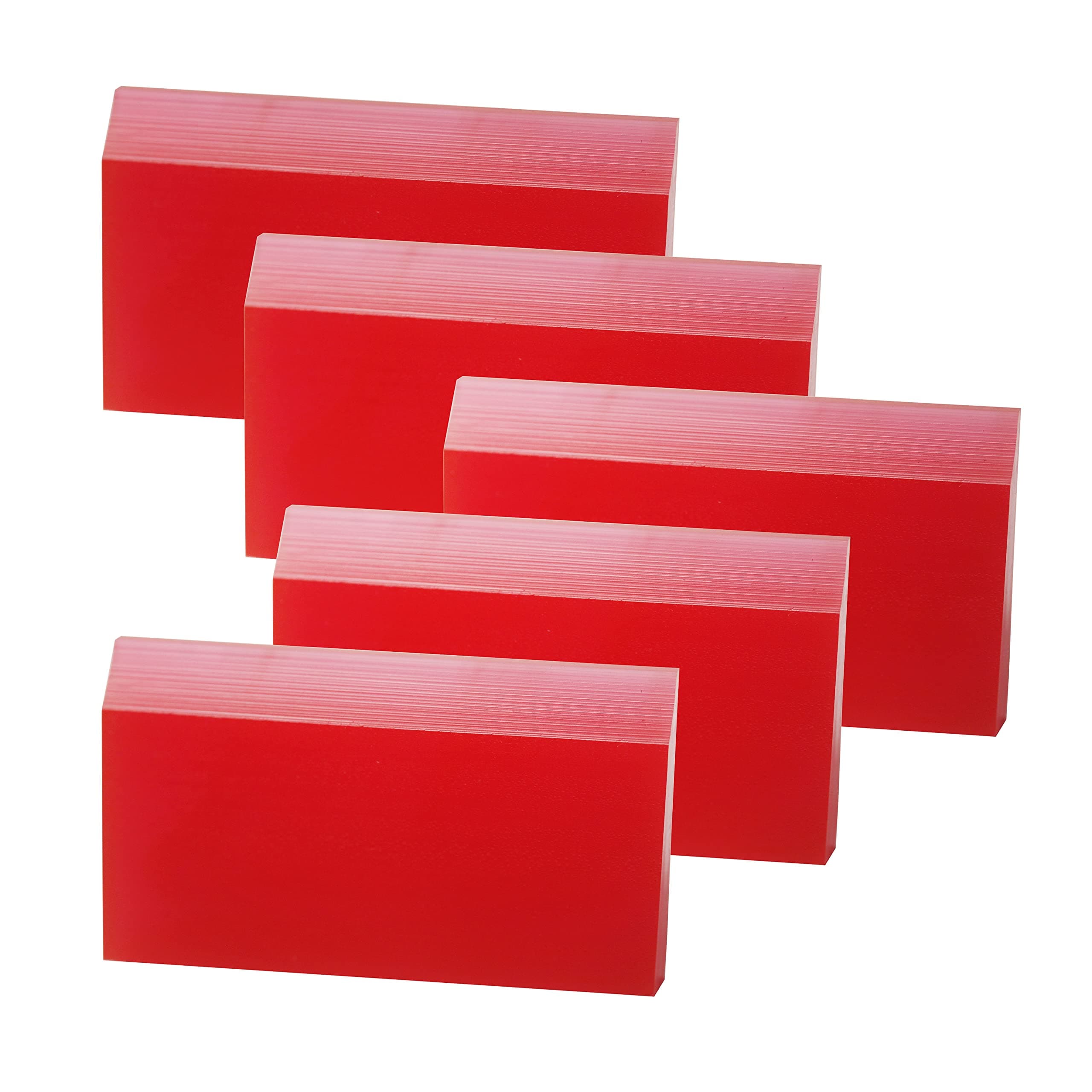 5-Pack RocketBus Small Fine Edging Tinting Vinyl Installation Hand Held Applicator Rubber Squeegee for Car Auto Tint Glass Film Bubble Remover Remove