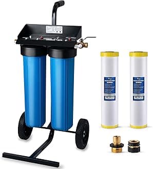 iSpring Spotless Car Wash System with Bypass Valve, Deionized Water System for Car Wash, Spot Free Car Wash for RVs, Model: WGB22BD-BP
