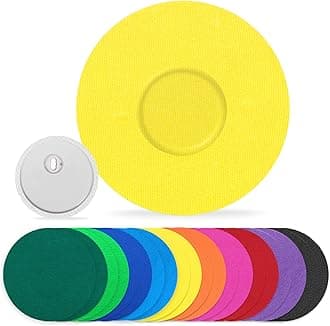 Waterproof Libre 3 Sensor Covers, 20Pack Freestyle Adhesive Patches for Libre 3 Flexible CGM Tape Hypoallergenic & Latex-Free 14 Days Long Stay No Glue in The Center, Multi-Colored