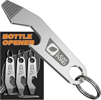 3-Pack Bottle Opener Keychain, EDC Pry Bar, Flathead Screwdriver Tip, Beer Opener Key Chain, Keychain Pry Bar, EDC Bottle Opener, Portable Key Tool, Stainless Steel Can Opener Keychain