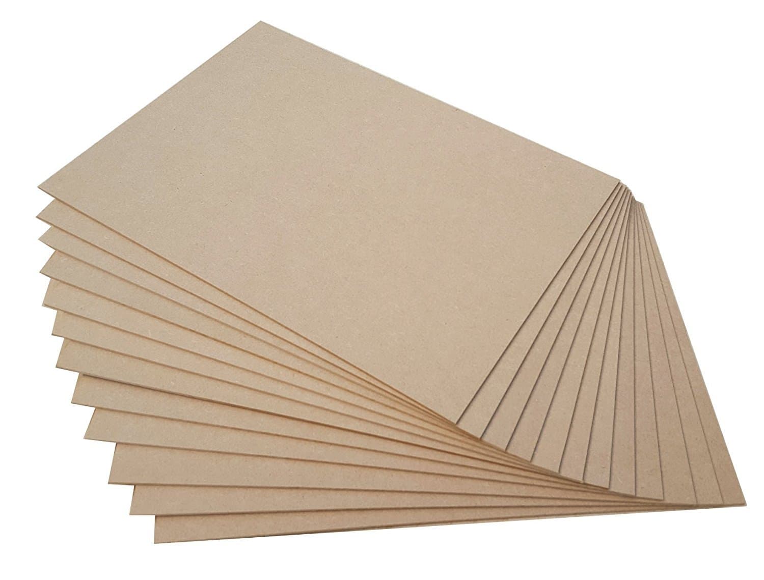 Pack of 10 MDF Blank Sheets 3mm Thick, A5, A4 & A3 Size, Safe for Laser and Pryography… (A3 (420x297mm))