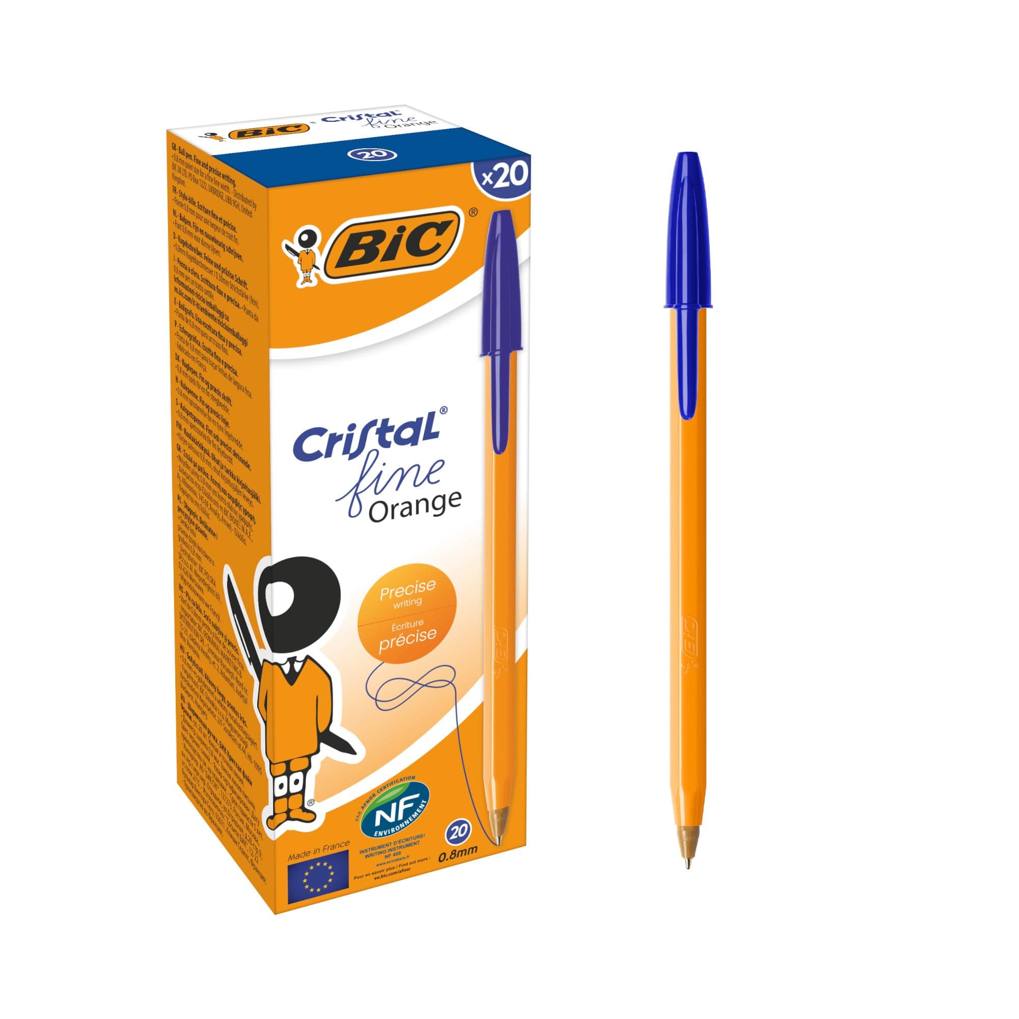 BIC ORANGE CRISTAL FINE BLUE 10111