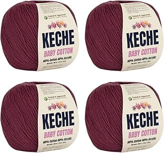 CLARET RED YARN (4 SKEINS)