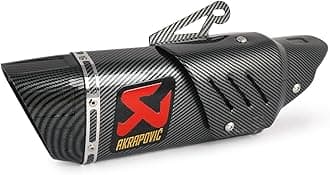 Akrapovic Exhaust Universal Hexa Cut Slip On Exhaust Silencer Muffler Pipe (CARBON BLACK)
