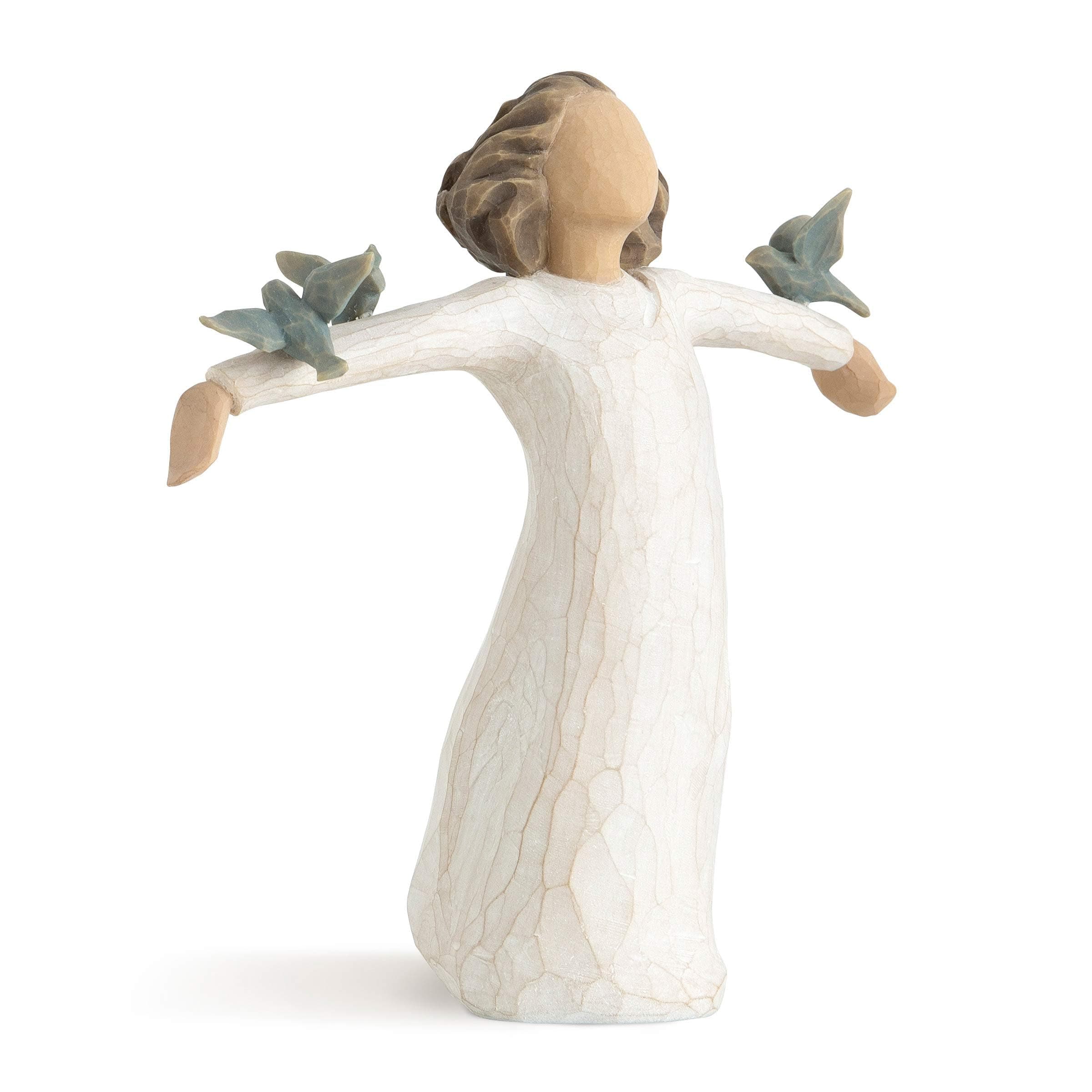 Willow Tree Happiness Figurine, Beige, 14 cm