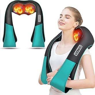 AERLANG Fathers Day Dad Gifts Neck Massger,Shiatsu Neck and Back Massager with Heating Neck and Shoulder Massager Deep Kneading Pillow for Massage Use Gifts for Women Men Dad Mom(NOT Cordless)