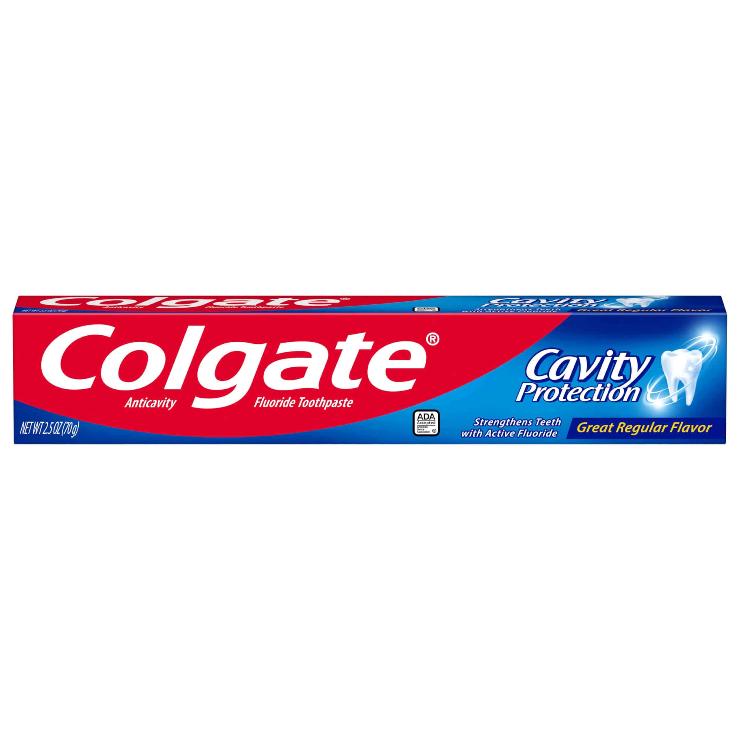 Cavity Protection Travel Toothpaste with Fluoride, ADA Accepted, TSA Approved Size - 2.5 Ounce (6 Pack)