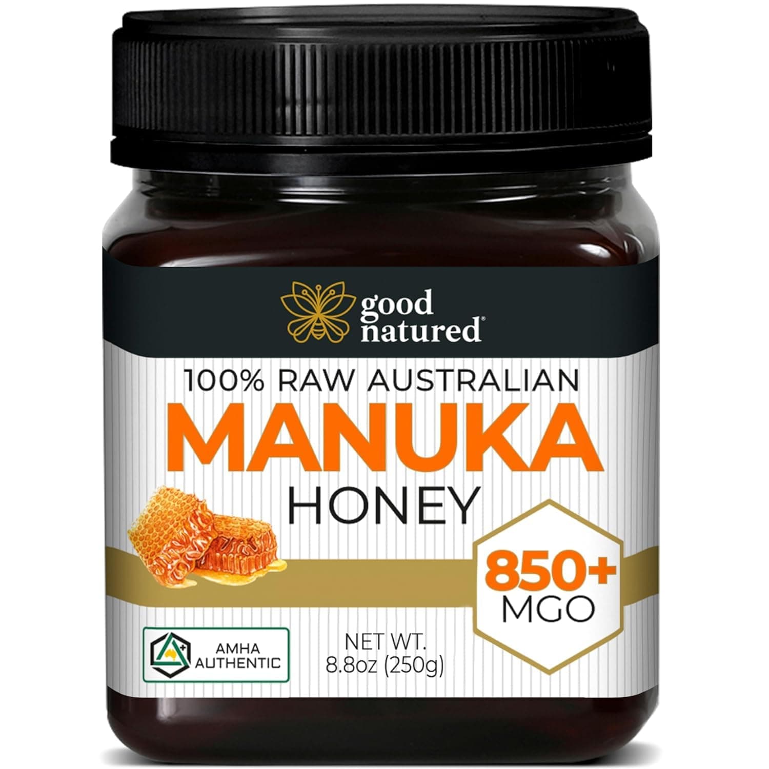 Manuka Honey (MGO 850+) - High Grade Raw Manuka Honey Medical Grade, Non-GMO, Lab-Tested & AMHA Certified, BPA-free, 8.8 oz