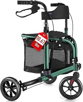3 Wheel Compact Rollator Walker