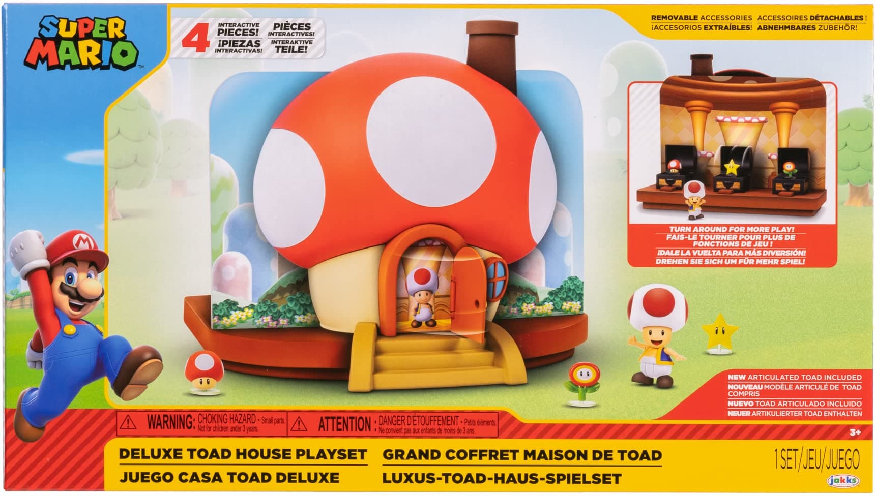 Jakks Pacific - Nintendo 2-1/2" Deluxe Toad Playset CS (Net)