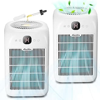Air Purifiers for Bedroom, Aircillin Air Purifiers for Home, Quiet Air Cleaner with 24dB Sleep Mode, H13 HEPA Filter for Pollen, Smoke, Pet Dander, Dust,