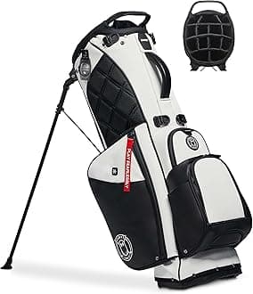 Stand Bag - Lightweight Golf Bags for Men & Women, 14-Way Dividers with Premium Materials & Magnetic Pocket - Standing Golf Bag Holds 14 Golf Clubs