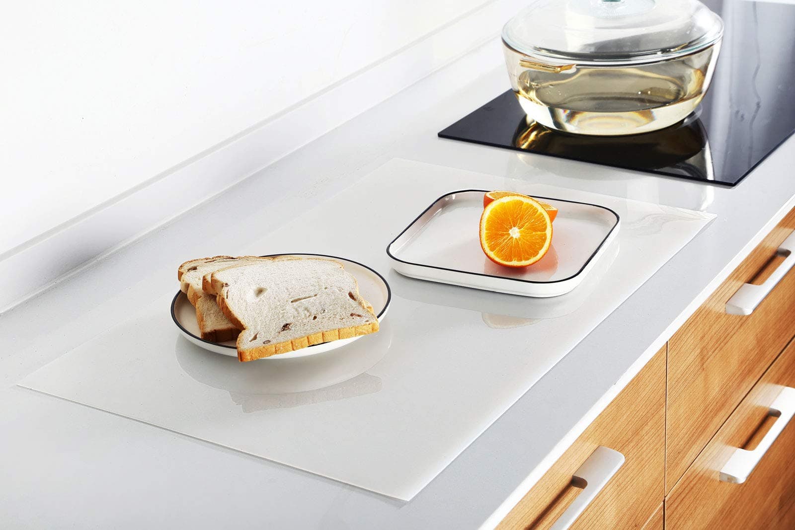 Silicone Mat, Countertop Protector, Thick (2MM) Extra Large (15.7x23.6 inches) Multipurpose Silicone, Heat Resistant Nonskid Table Pad