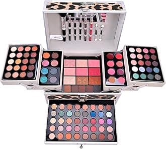 Complete Make-Up Kit, Cosmetic Case for Beginners with Eyeshadows Concealer Lipstick Lip Gloss Blush etc – Surprise Gift Makeup Bag, for Daily Use and Travel#6