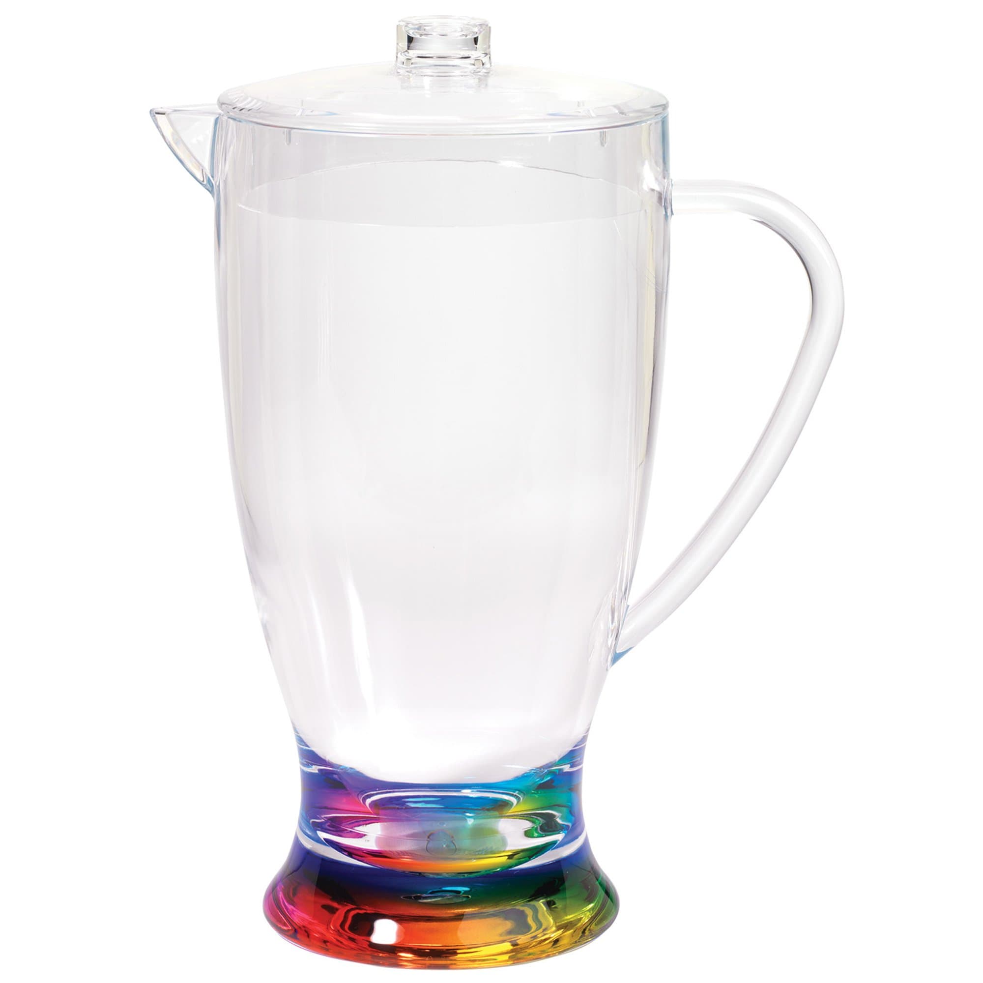 Rainbow Teardrop 2.5-Quart Acrylic Pitcher